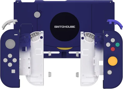 Vista 3 de eXtremeRate Botones de carcasa de repuesto para Nintendo Switch, placa trasera para consola de interruptores, carcasa con botones de juego completo