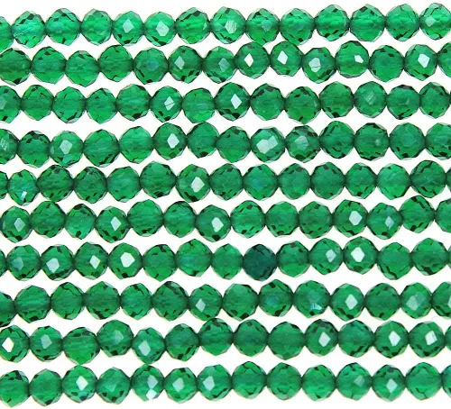 Vista 7 de MJDCB Cuentas sueltas redondas de amazonita natural facetadas de 0.118 in para hacer joyas, pulseras y collares