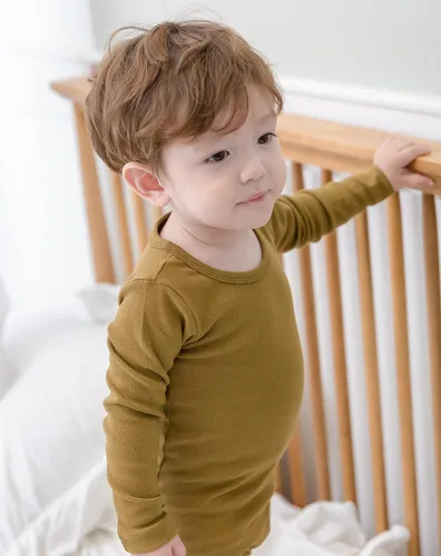 Vista 6 de AVAUMA - Pijama para niños y niñas de algodón básico para uso diario