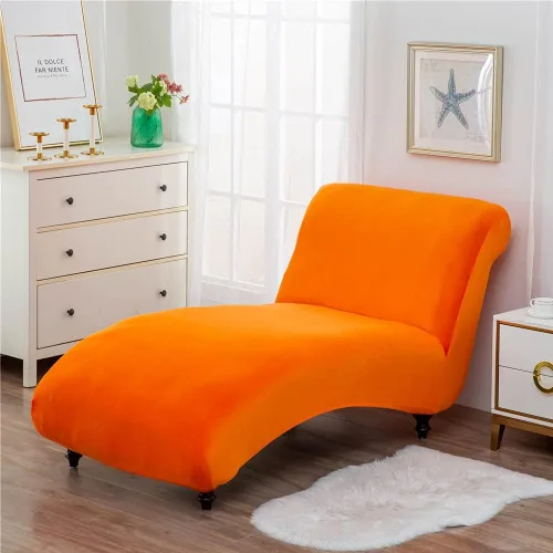 Vista 10 de Funda de terciopelo para diván Longue, funda de lujo para tumbona, para sala de estar, funda para muebles de interior, ultra suave, lavable a