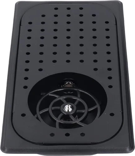 Vista 8 de Enjuagadora de jarra con rotación de 360 grados, enjuague de vidrio para fregadero de cocina, arandela de vasos de acero inoxidable con bandeja