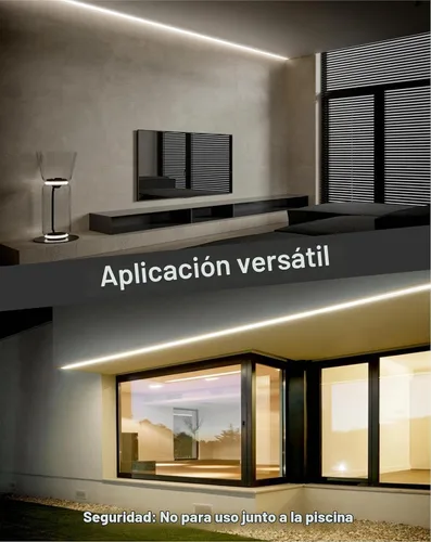 Vista 8 de Shine Decor Tira de luces LED AC 120V, cuerda de neón eco de 120 LED/m sin puntos, conectable y cortable, IP65 impermeable y resistente al clima