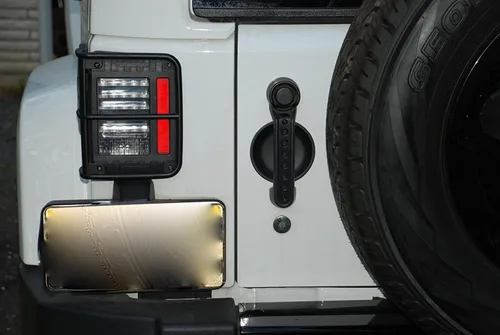 Vista 7 de Insertos de Cubierta de Manijas de Puerta Lateral Trim Compatible con Accesorios Jeep Wrangler JK JKU Liberty Sahara y Unlimited 2007-2018 Manijas
