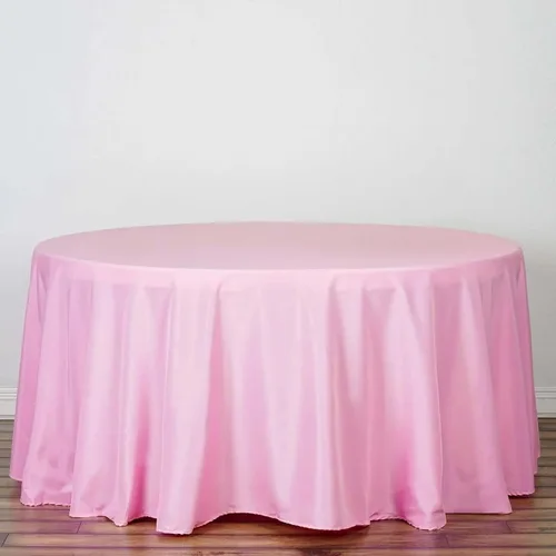 Vista 102 de Efavormart - Mantel redondo de poliéster de 108 pulgadas, 108 pulgadas, para bodas, fiestas, banquetes, restaurantes, color verde manzana