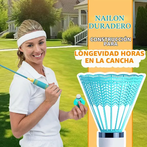 Vista 6 de Badminton Rackets Set of 4, Lightweight & Beginners Badminton Racquets 4 Rackets, 6 Nylon Shuttlecocks, 4 Replacement Grip Tapes and 1 Carrying