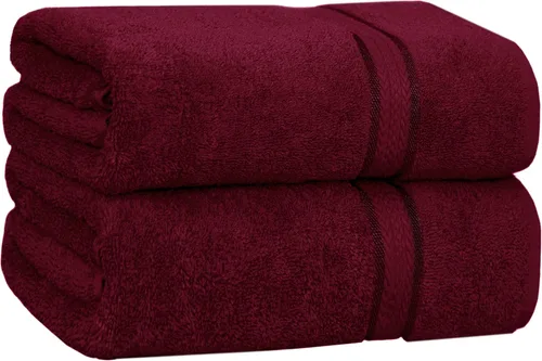 Vista 35 de Cotton Craft colección juego de 2 piezas ultra suaves, tamaño grande, 100% algodón, toalla de baño Oversized 35x70 inches Black Bath Sheet Towel