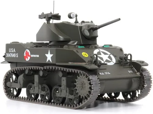 Vista 4 de M5A1 Light Tank - Batallón de tanque 37 - Francia septiembre de 1944 escala 143