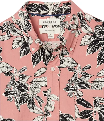 Vista 5 de Amazon Brand Goodthreads - Camisa de popelina estampada, de corte ajustado y manga corta, para hombre