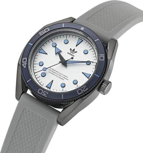 Vista 2 de Adidas Reloj unisex con correa de silicona gris (modelo AOFH220032I)