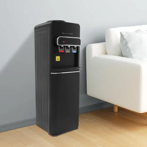 Vista 7 de Dispensador de agua de carga inferior, dispensador de agua caliente, fría y a temperatura ambiente para botellas de 5 galones, fácil carga