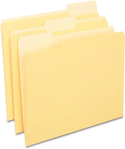 Vista 17 de Staples Carpetas de archivos de colores, tamaño carta, diseño de pestaña superior de 3 pestañas, papel duradero de 10.5 puntos, paquete de 100