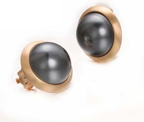 Vista 21 de Yoursfs Clip on Earrings for Women Round Faux Pearl Earrings Clipon 18K Gold Plated Non Pierced Earring Jewelry