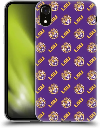 Vista 252 de Head Case Designs Funda de gel suave con licencia oficial de la Universidad Estatal de Louisiana LSU Camou compatible con Apple iPhone 7 Plus/iPhone