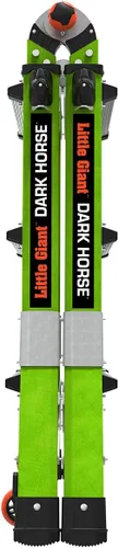 Vista 11 de Little Giant Escaleras Dark Horse 2.0 FG 13', verde de alta visibilidad