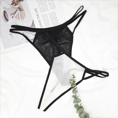 Vista 2 de T Back Sexy Low Rise Variedad Elástico Invisible Patrones de Tangas para Mujer