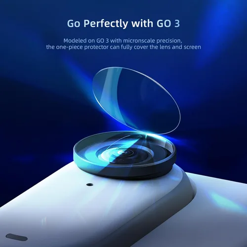 Vista 8 de Protector de pantalla para Insta360 GO 3 lcd lente anti-arañazos vidrio templado duro película protectora cubierta (3+3 piezas)