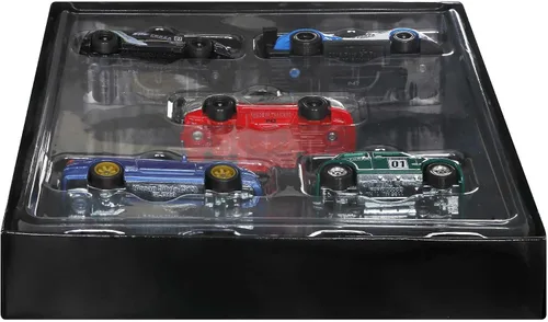 Vista 3 de Hot Wheels Forza - Paquete de 5 autos de carreras de juguete de The Video Game, vehículos fundidos a escala 1:64: Ford, Lamborghini, Porsche, Nissan