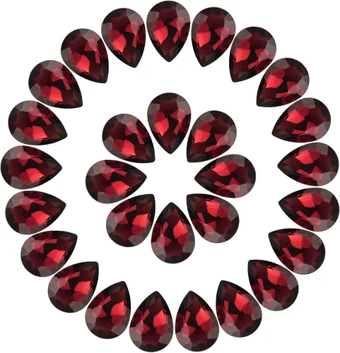 Vista 15 de Jyukan DIY lágrima de cristal AB resina diamantes de imitación Pointback cristal facetado fabricación de joyería artesanal (50 unidades)