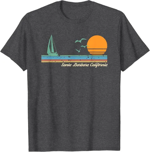 Vista 11 de Camiseta Santa Barbara California, Negro, S