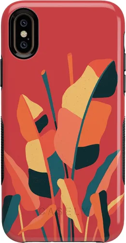 Vista 25 de Casely Funda para iPhone Xs Max Funda con estampado de festival (solo buenas vibraciones)