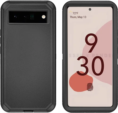 Vista 3 de Asuwish Funda de teléfono para Google Pixel 6 Pro, híbrida, resistente, a prueba de golpes, dura, a prueba de caídas, cuerpo completo, resistente