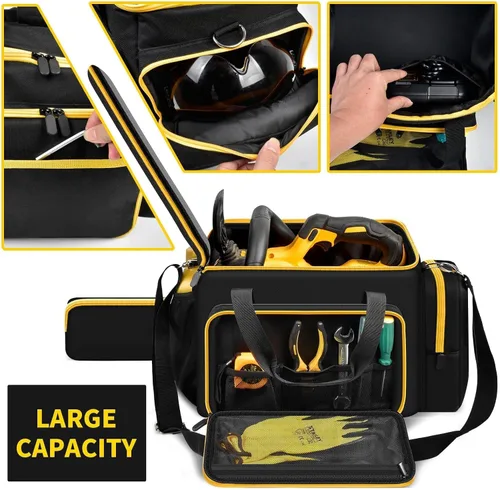 Vista 4 de SAIKA Funda para motosierra compatible con DEWALT 20V, para EGO, para Greenworks para CRAFTSMAN de 10/12 pulgadas, motosierra inalámbrica con bolsa