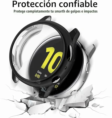 Vista 4 de Amzpas [Paquete de 4] Funda protectora de pantalla compatible con Samsung Galaxy Watch Active 2 de 1.575 pulgadas, cubierta completa de TPU suave