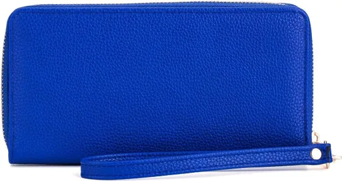 Vista 3 de Cartera de pulsera para mujer con soporte para teléfono celular con cremallera alrededor del bolso