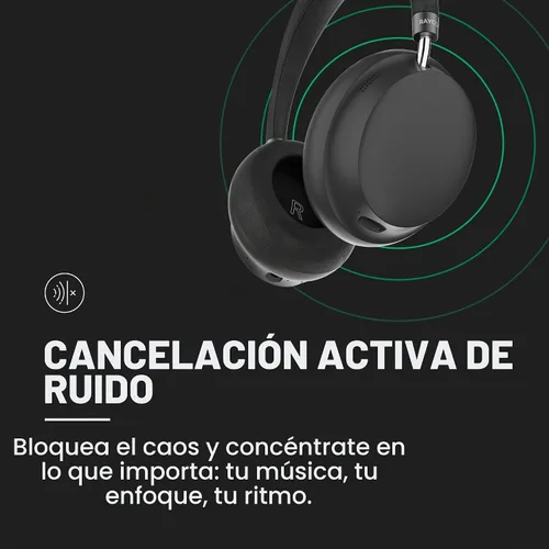 Vista 3 de Raycon The Essential Bluetooth Headphones with 3 ANC Modes, Blue Azul