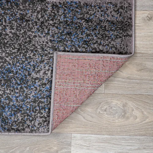 Vista 4 de Rugshop - Alfombra de corredor con diseño de cuadros, azul envejecida y moderna, no desprende pelos, para pasillo, entrada y cocina, 2 pies x 7 pies