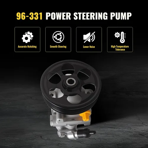 Vista 7 de TUCAREST Bomba de dirección asistida 96-331 (Para 2.5L 2458cc Aspirado naturalmente; Eng. EJ253) Compatible con 2009-2010 Su-baru Forester