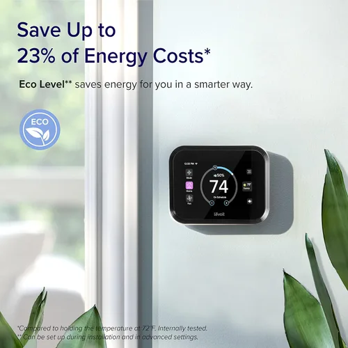 Vista 5 de LEVOIT Termostato inteligente para el hogar, termostato digital programable WiFi, funciona con Alexa y sensor inteligente, ahorro de energía, Blanco