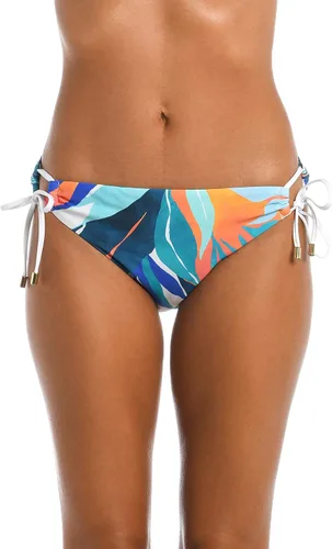 Vista 51 de La Blanca Parte inferior de bikini hipster con lazo lateral para mujer Negro/ Luces de la ciudad
