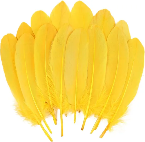 Vista 9 de THARAHT 120 plumas de ganso azul aguamarina naturales a granel de 6-8 pulgadas 5.9-7.9 in para manualidades, bricolaje, cosplay, boda, fiesta