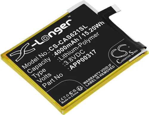 Vista 2 de CS Cameron Sino Nueva batería para CAT S62 Pro, parte de ajuste NO APP00317, (4000mAh/15.20Wh)