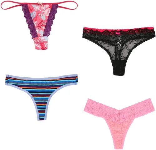 Vista 5 de Tangas para mujer, paquete de 10 piezas de tangas transpirables para mujer