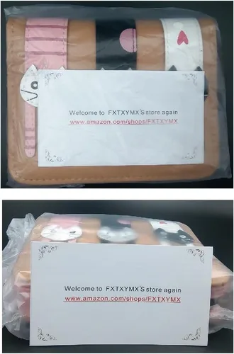 Vista 7 de FXTXYMX - Monedero de piel sintética para mujer