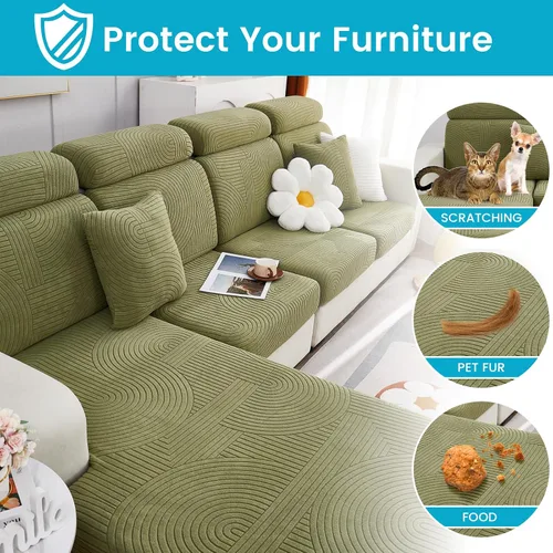 Vista 5 de Beacon Pet Funda de sofá universal resistente al desgaste, fundas de sofá mágicas para interiores 2023, fundas elásticas para sofá modular