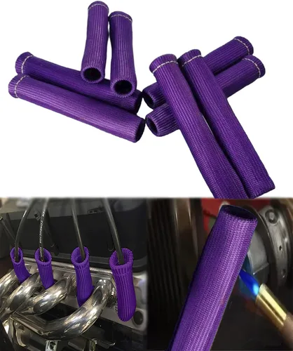 Vista 10 de Protector de Botas de Cable de Bujía - 8 PIEZAS 2500° Protector Térmico de Cable de Bujía, Funda de Protección Térmica de Bujía de 6 Pulgadas