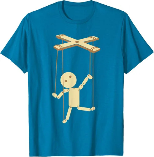 Vista 9 de Puppeteering - Camiseta de marionetas Ventrílocuo de tiriteros, Negro, S