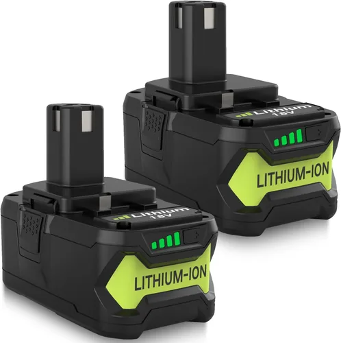 Vista 8 de Paquete de 2 repuestos P102 de 80000mAh para batería Ryobi de 18 V y Compatible con herramientas eléctricas inalámbricas Ryobi de litio P102 P103