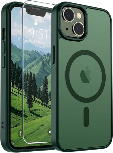 Vista 339 de SUPFINE Funda magnética para iPhone SE 2022 (3ª)/2020 (2ª), iPhone 8 (compatible con MagSafe) (protección contra caídas de grado militar), funda