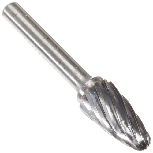 Vista 97 de Drill America SA-1 Rebaba de carburo/lima giratoria cilíndrica de doble corte para amoladora de troquel de 1/4" de diámetro x 5/8" de longitud