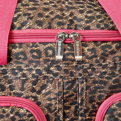 Vista 4 de Valija de viaje con ruedas, de 22 pulgadas, de Rockland, Pink Leopard), PRD322-PINKLEOPARD