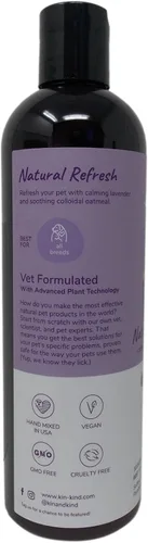 Vista 3 de Kin and Kind - Champú y acondicionador natural para perros y gatos, champú de avena y lavanda, acondicionador hidratante de manteca de karité sin