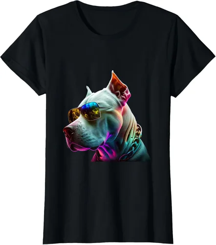Vista 49 de Dogo Argentino Dogs Dogo Argentinos Camiseta, Negro