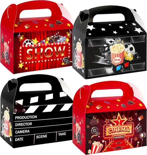 Vista 10 de C L cooper life Caja de regalo para fiesta de película, caja de regalo de fiesta nocturna para películas, suministros de baby shower (paquete de 2)