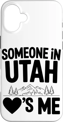Vista 23 de Someone in Utah Loves Me Long Distance Family Case for iPhone 16