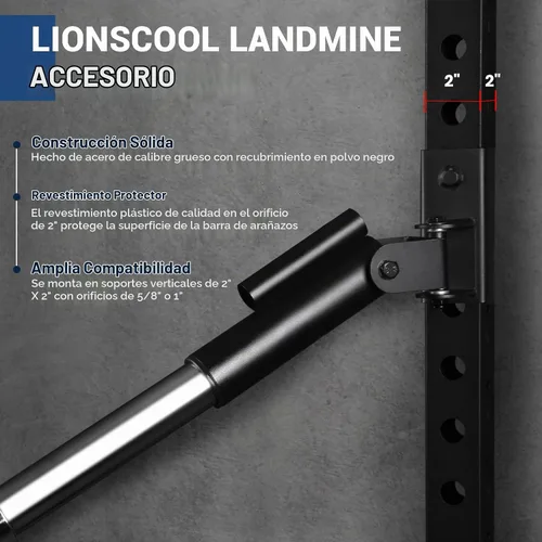 Vista 2 de LIONSCOOL Accesorios para minas terrestres, accesorios de fila de barra en T ultra duraderos con amplia compatibilidad para entrenamiento de cuerpo