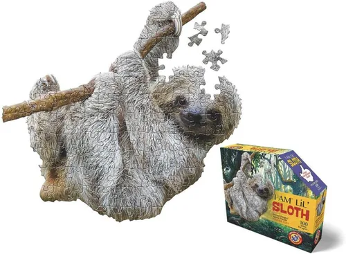 Vista 6 de Madd Capp Puzzles Jr. - I AM Lil' Red Panda - 100 piezas - Rompecabezas en forma de animal